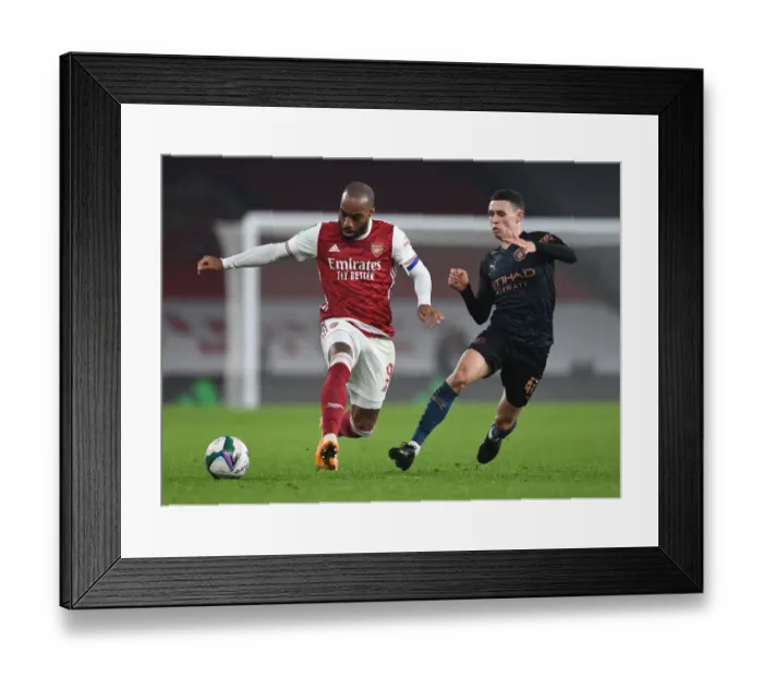 Framed Print : Arsenal vs Manchester City: Carabao Cup Battle at Emirates Stadium