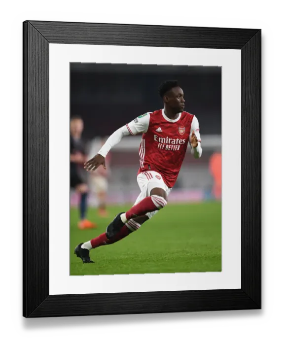 Framed Print : Arsenal vs Manchester City: Carabao Cup Quarterfinal at Emirates Stadium (Behind Closed Doors)