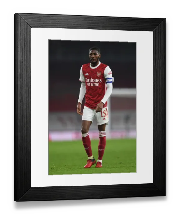Framed Print : Arsenal's Ainsley Maitland-Niles in Action Against Manchester City - Carabao Cup Quarterfinal