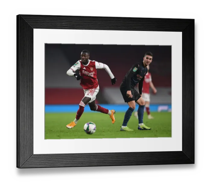 Framed Print : Arsenal vs Manchester City: Carabao Cup Showdown at Emirates Stadium