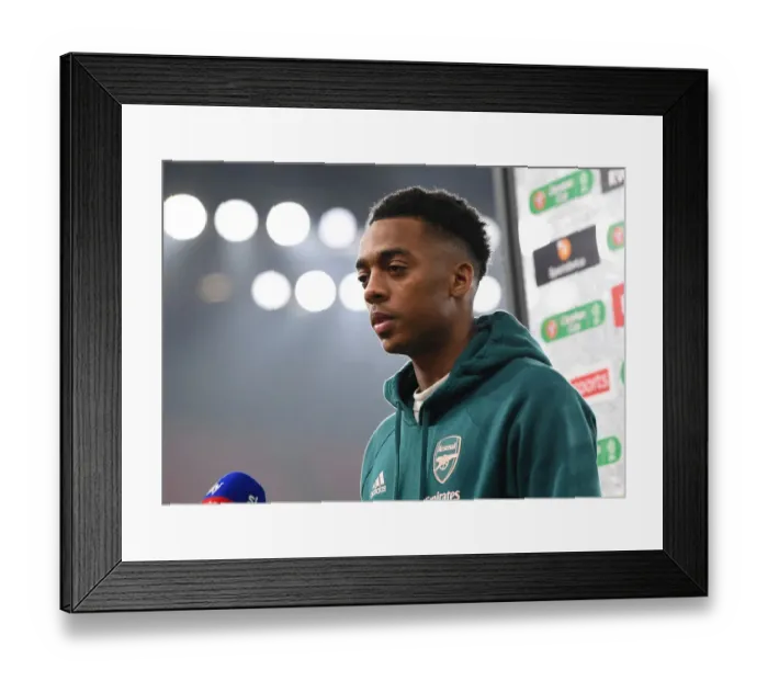 Framed Print : Arsenal's Joe Willock Pre-Match Interview: Carabao Cup Quarterfinal vs Manchester City Framed Print : Arsenal's Joe Willock Pre-Match Interview: Carabao Cup Quarterfinal vs Manchester City