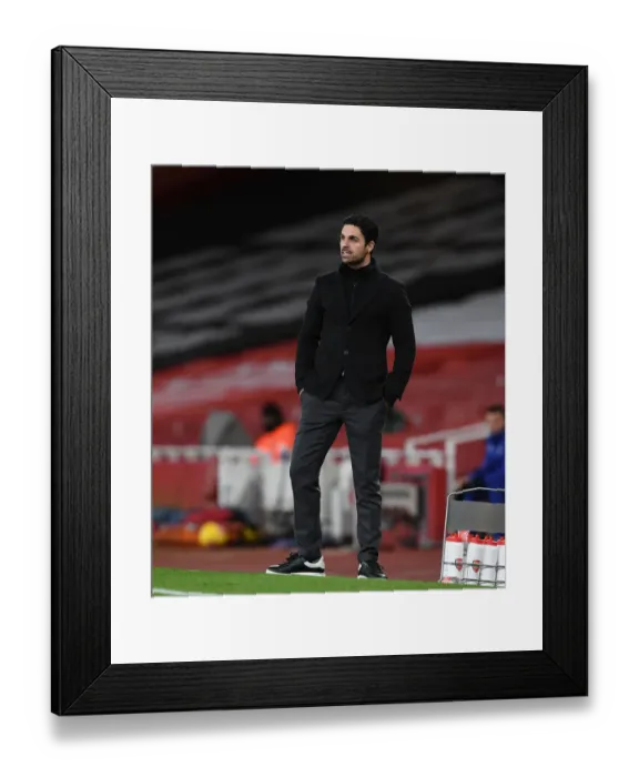 Framed Print : Arsenal vs. Chelsea: Mikel Arteta Faces Off in Empty Emirates Stadium Framed Print : Arsenal vs. Chelsea: Mikel Arteta Faces Off in Empty Emirates Stadium