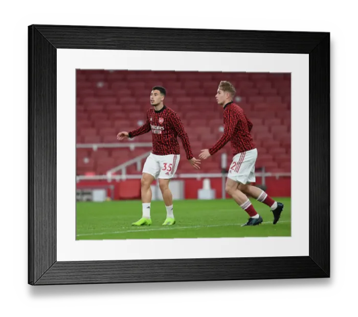 Framed Print : Arsenal's Gabriel Martinelli: Focused and Ready for Arsenal vs Chelsea (Premier League 2020-21)