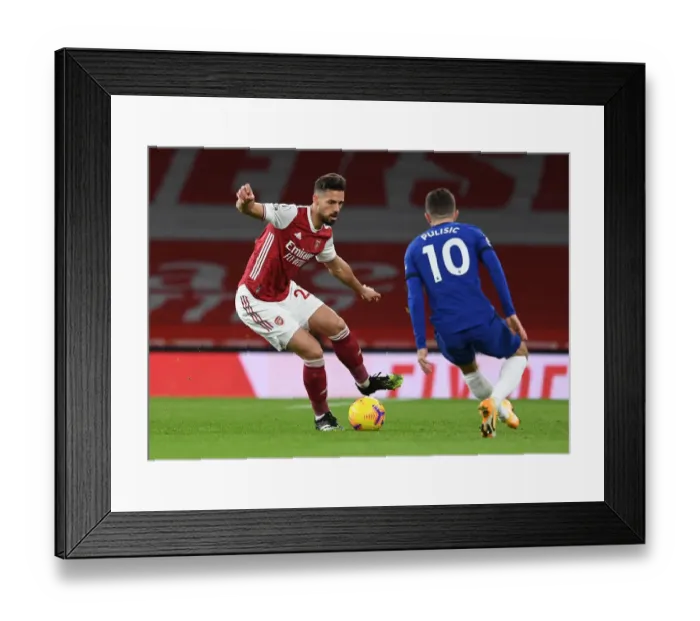 Framed Print : Pablo Mari in Action: Arsenal vs. Chelsea, Premier League 2020-21