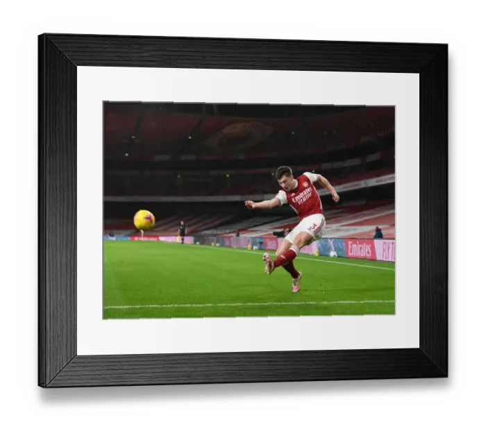 Framed Print : Arsenal vs. Chelsea: Tierney's Emirates Battle (Premier League 2020-21)