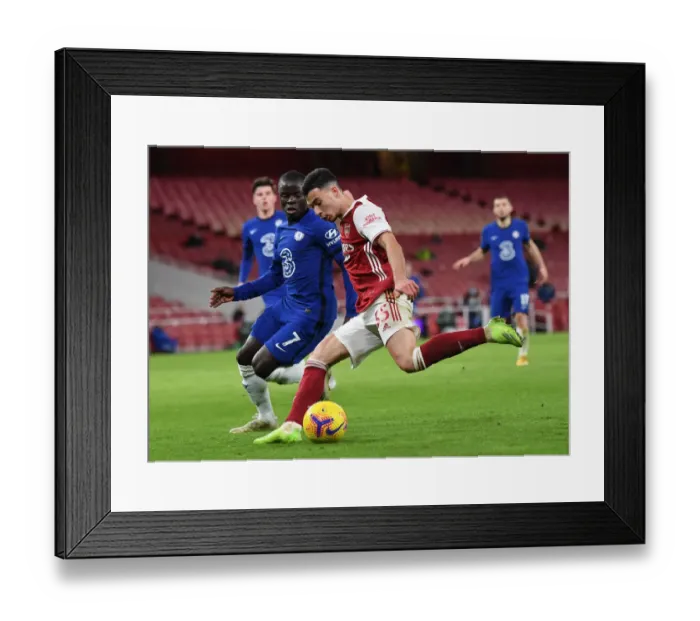 Framed Print : Martinelli vs. Kante: Intense Rivalry in Arsenal's Battle Against Chelsea Framed Print : Martinelli vs. Kante: Intense Rivalry in Arsenal's Battle Against Chelsea