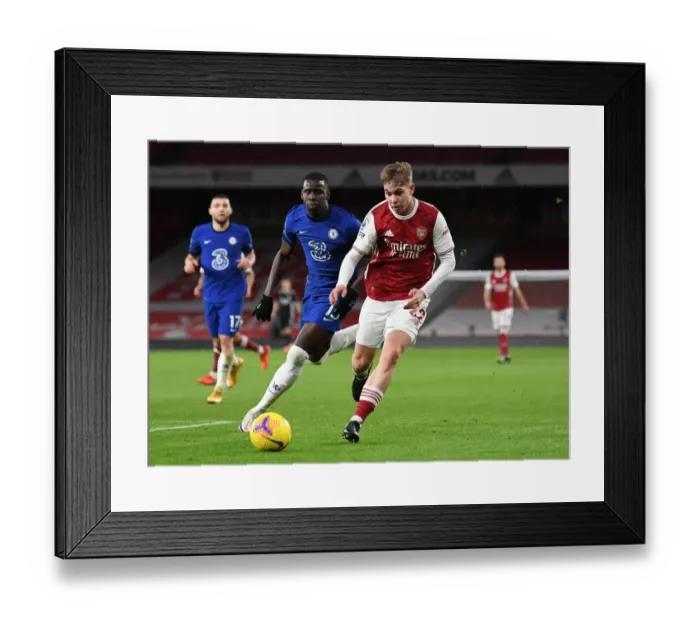 Framed Print : Battle of Emirates: Smith Rowe vs. Zouma - Arsenal vs. Chelsea (2020-21)