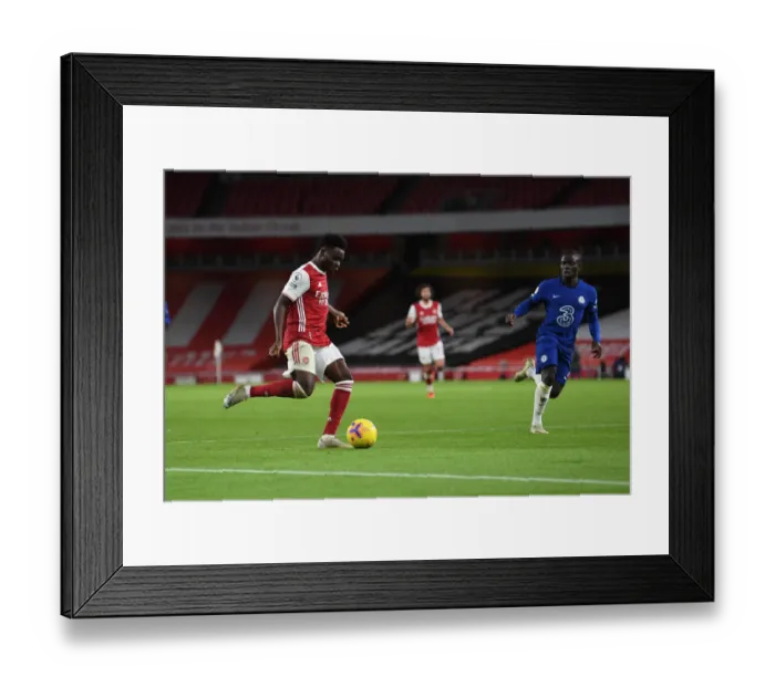 Framed Print : Saka Scores the Third: Arsenal's Triumph over Chelsea (2020-21)