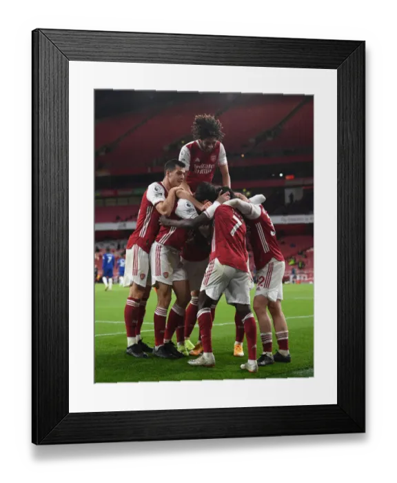 Framed Print : Arsenal's Triumph: Saka Scores Third Goal in Arsenal v Chelsea Rivalry (2020-21) Framed Print : Arsenal's Triumph: Saka Scores Third Goal in Arsenal v Chelsea Rivalry (2020-21)