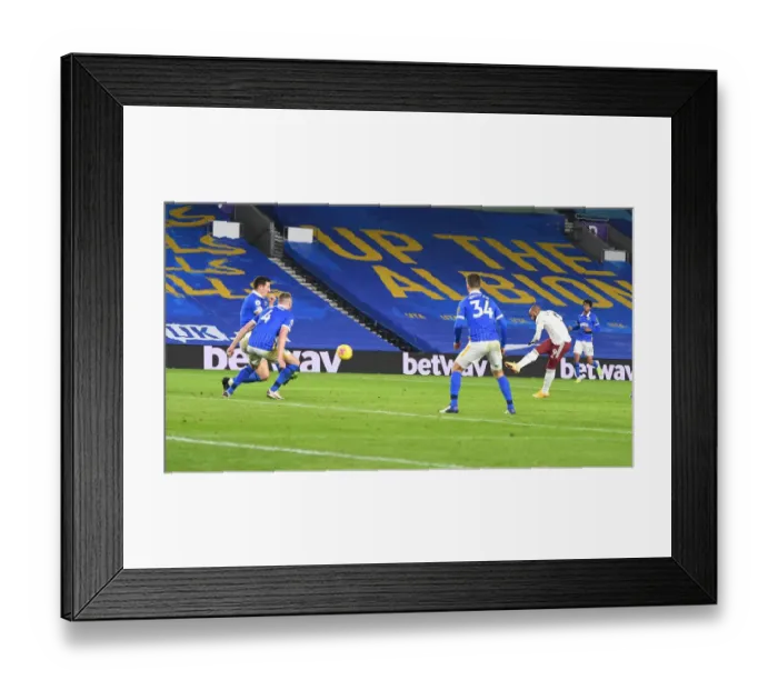 Framed Print : Arsenal vs. Brighton & Hove Albion: Premier League Clash in Empty American Express Community Stadium (December 2020)