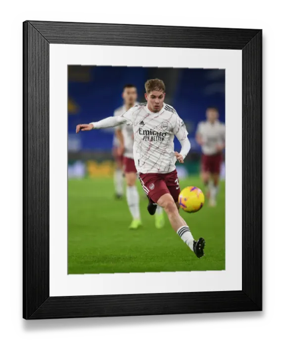 Framed Print : Emile Smith Rowe's Star Performance: Arsenal's Triumph over Brighton & Hove Albion (Premier League 2020-21)