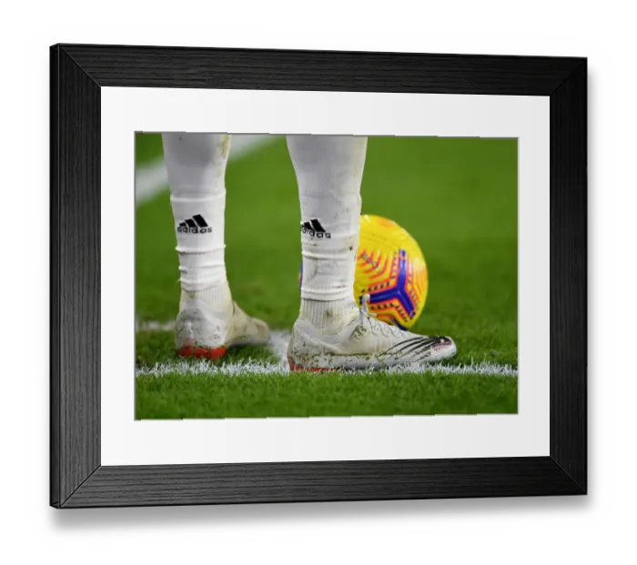 Framed Print : Bukayo Saka in Action: Arsenal's Star Performer Shines Against Brighton & Hove Albion, Premier League 2020-21