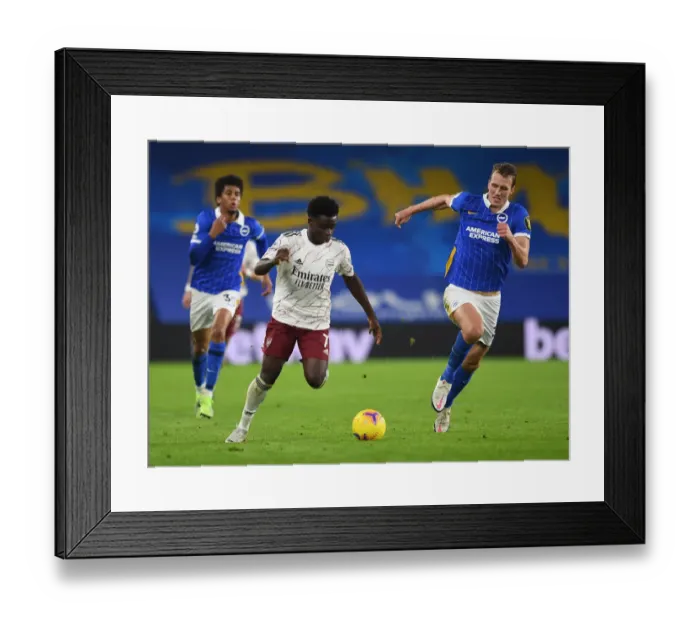Framed Print : Bukayo Saka vs Dan Burn: Intense Head-to-Head Battle in Arsenal's Triumph over Brighton & Hove Albion, Premier League 2020-21 Framed Print : Bukayo Saka vs Dan Burn: Intense Head-to-Head Battle in Arsenal's Triumph over Brighton & Hove Albion, Premier League 2020-21