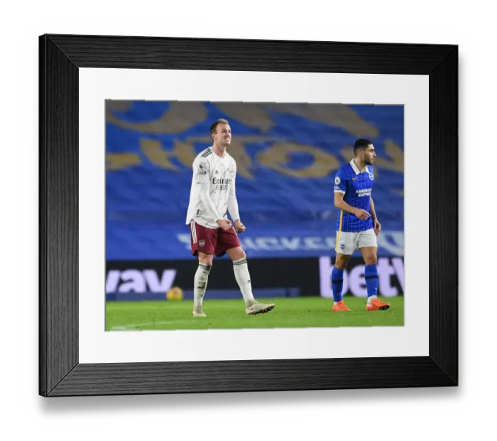 Framed Print : Arsenal's Rob Holding Reacts After Brighton & Hove Albion Clash (Premier League 2020-21) Framed Print : Arsenal's Rob Holding Reacts After Brighton & Hove Albion Clash (Premier League 2020-21)