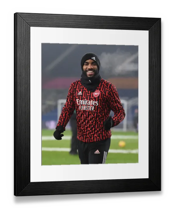 Framed Print : Arsenal's Alex Lacazette in Action against West Bromwich Albion - Premier League 2020-21