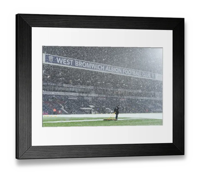 Framed Print : Snowy Showdown: Arsenal vs. West Bromwich Albion, Premier League 2020-21 Framed Print : Snowy Showdown: Arsenal vs. West Bromwich Albion, Premier League 2020-21