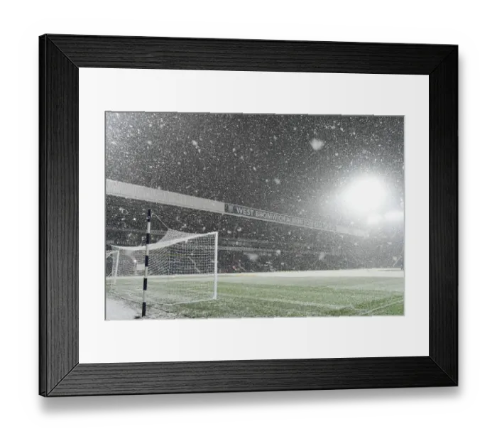 Framed Print : Snowy Showdown: West Bromwich Albion vs. Arsenal, Premier League 2020-21 Framed Print : Snowy Showdown: West Bromwich Albion vs. Arsenal, Premier League 2020-21