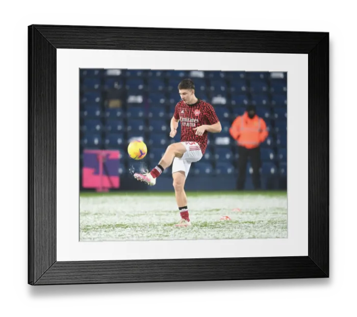 Framed Print : Arsenal's Kieran Tierney Prepares for West Bromwich Albion Showdown in Premier League (January 2021)