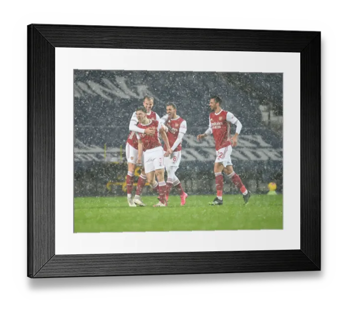 Framed Print : Kieran Tierney Scores First Arsenal Goal: Arsenal's Triumph over West Bromwich Albion
