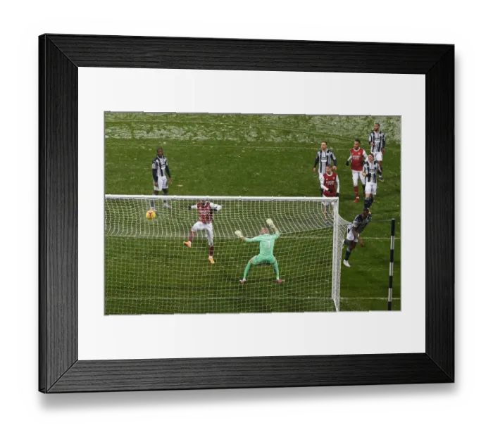Framed Print : Alexandre Lacazette Scores Arsenal's 4th Goal: West Bromwich Albion vs Arsenal, Premier League 2020-21