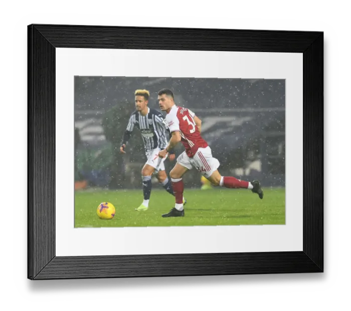 Framed Print : Granit Xhaka in Action: Arsenal vs. West Bromwich Albion, Premier League 2020-21 Framed Print : Granit Xhaka in Action: Arsenal vs. West Bromwich Albion, Premier League 2020-21