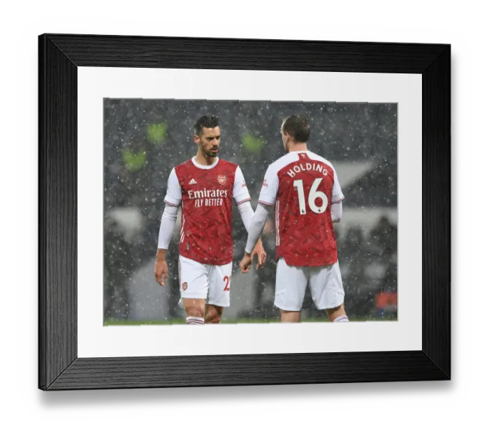 Framed Print : Arsenal's Pablo Mari and Rob Holding in Action against West Bromwich Albion (2020-21) Framed Print : Arsenal's Pablo Mari and Rob Holding in Action against West Bromwich Albion (2020-21)