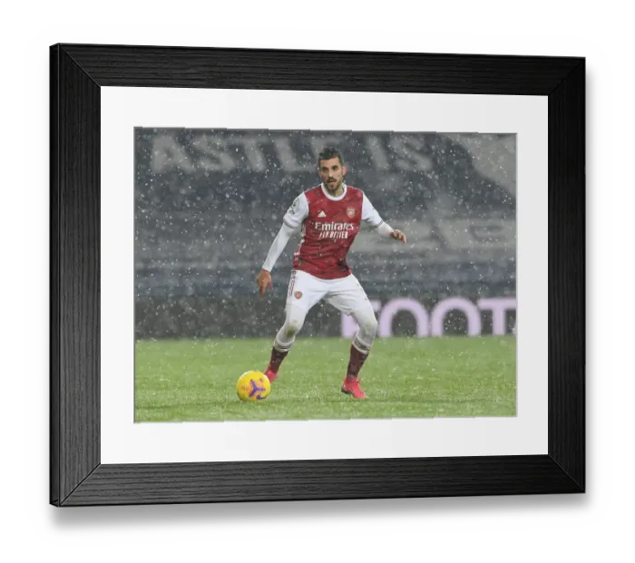 Framed Print : Dani Ceballos in Action: Arsenal vs. West Bromwich Albion, Premier League 2020-21