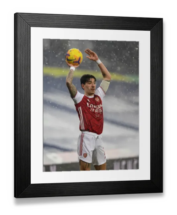 Framed Print : Hector Bellerin in Action: West Bromwich Albion vs Arsenal, Premier League 2020-21