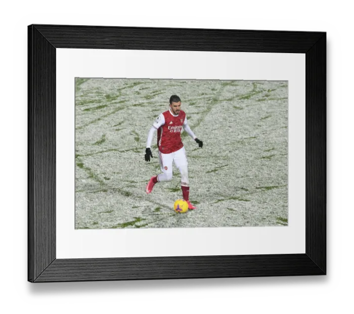 Framed Print : Dani Ceballos Midfield Brilliance: Arsenal Secures Premier League Victory vs. West Bromwich Albion