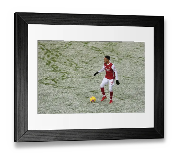 Framed Print : Arsenal's Aubameyang Scores Late Winner: Arsenal Edge Past West Bromwich Albion (2020-21)