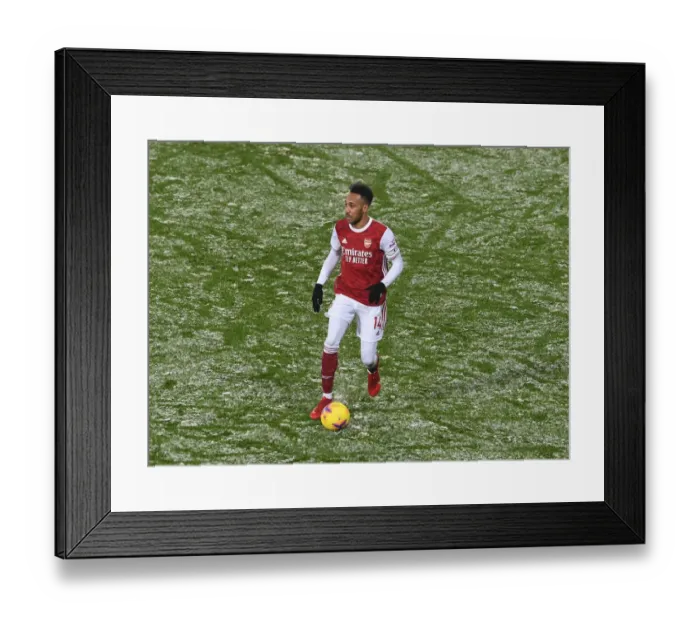 Framed Print : Aubameyang Shines: Arsenal's Victory Over West Bromwich Albion (2020-21)