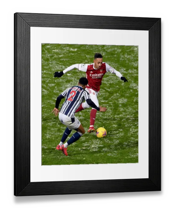 Framed Print : Aubameyang vs Furlong: Battle at The Hawthorns - Arsenal vs West Bromwich Albion, Premier League 2020-21 Framed Print : Aubameyang vs Furlong: Battle at The Hawthorns - Arsenal vs West Bromwich Albion, Premier League 2020-21