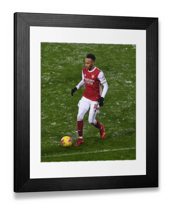 Framed Print : Arsenal's Aubameyang Shines in West Bromwich Albion Clash (2020-21)