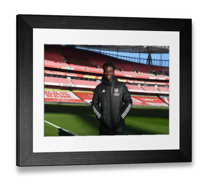 Framed Print : Arsenal's Bukayo Saka Prepares for FA Cup Battle Against Newcastle United Framed Print : Arsenal's Bukayo Saka Prepares for FA Cup Battle Against Newcastle United