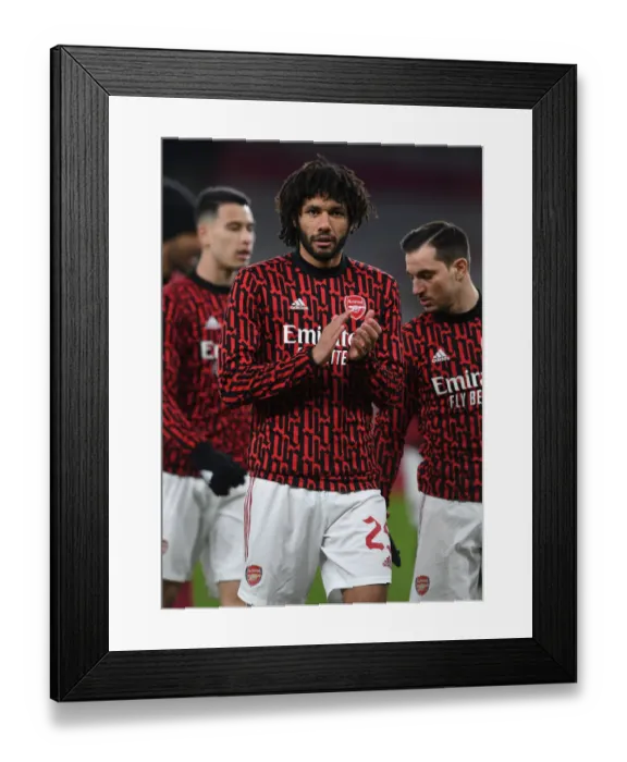 Framed Print : Arsenal's Mohamed Elneny Gears Up for FA Cup Clash Against Newcastle United Framed Print : Arsenal's Mohamed Elneny Gears Up for FA Cup Clash Against Newcastle United