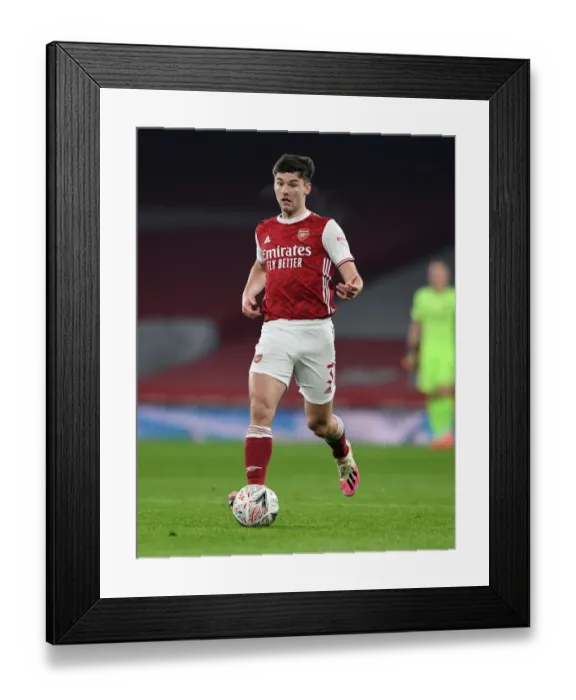 Framed Print : Arsenal's Kieran Tierney in FA Cup Action Against Newcastle United