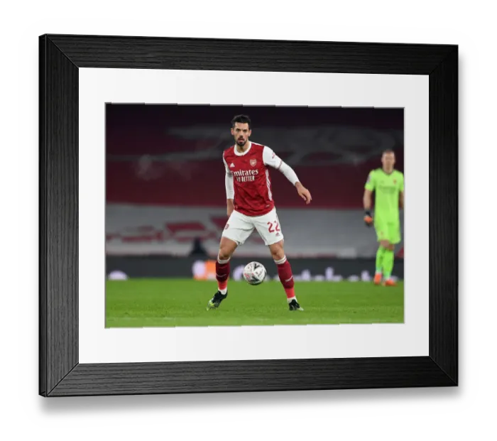 Framed Print : Arsenal vs Newcastle United: FA Cup Clash - Pablo Mari Focus