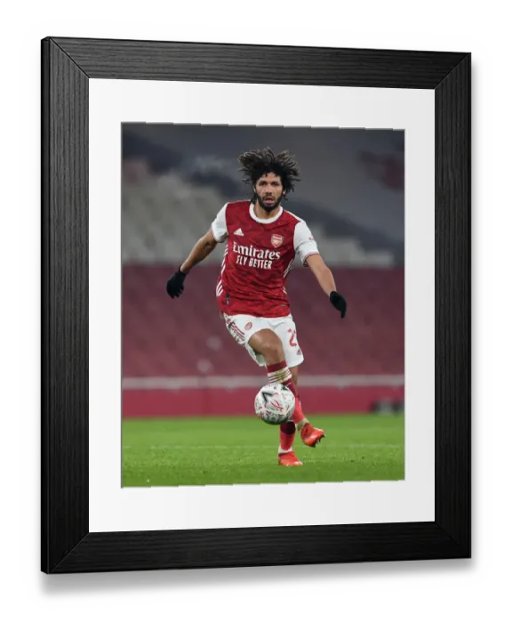Framed Print : Mohamed Elneny's Determined Performance: Arsenal vs. Newcastle United in FA Cup Clash Framed Print : Mohamed Elneny's Determined Performance: Arsenal vs. Newcastle United in FA Cup Clash