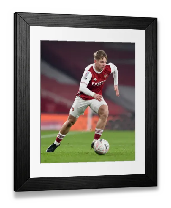 Framed Print : Arsenal's Emile Smith Rowe Shines in FA Cup Clash Against Newcastle United