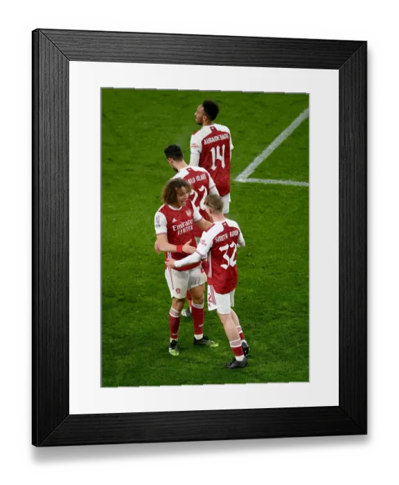Framed Print : Emile Smith Rowe Scores First Goal: Arsenal Advances in FA Cup Against Newcastle United
