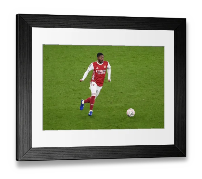 Framed Print : Maitland-Niles Battle: Arsenal vs Newcastle United - FA Cup Third Round