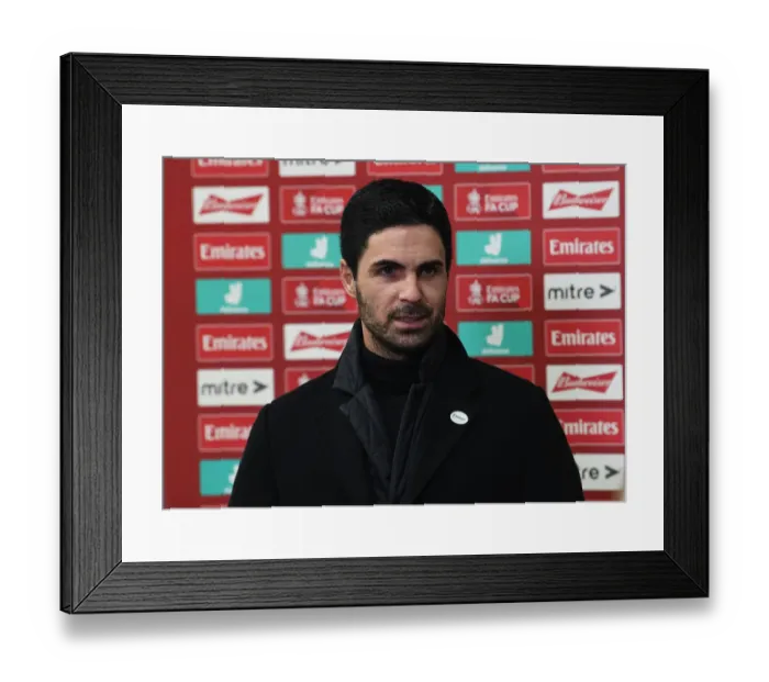 Framed Print : Arsenal's Mikel Arteta Leads Team in FA Cup Clash Against Newcastle United Framed Print : Arsenal's Mikel Arteta Leads Team in FA Cup Clash Against Newcastle United