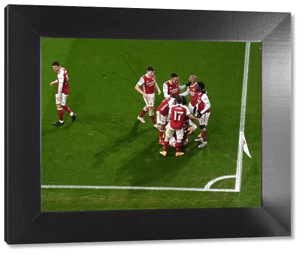 Arsenal Celebrate Emile Smith Rowe's Goal Against Newcastle United in FA Cup Third Round