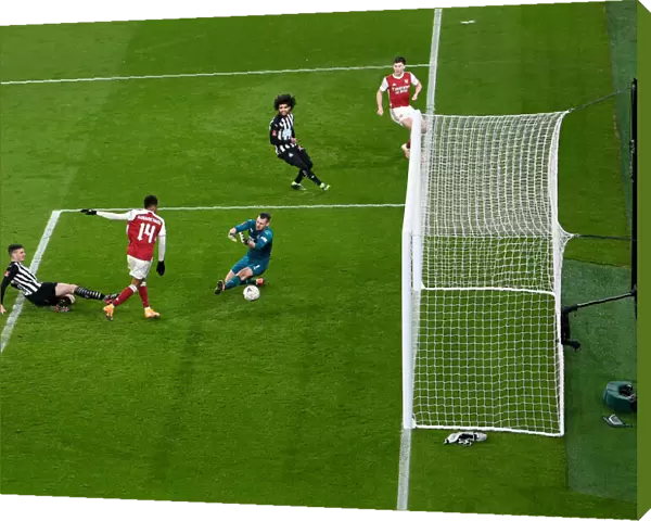 Arsenal's Aubameyang Scores Second Goal vs. Newcastle United in FA Cup Third Round