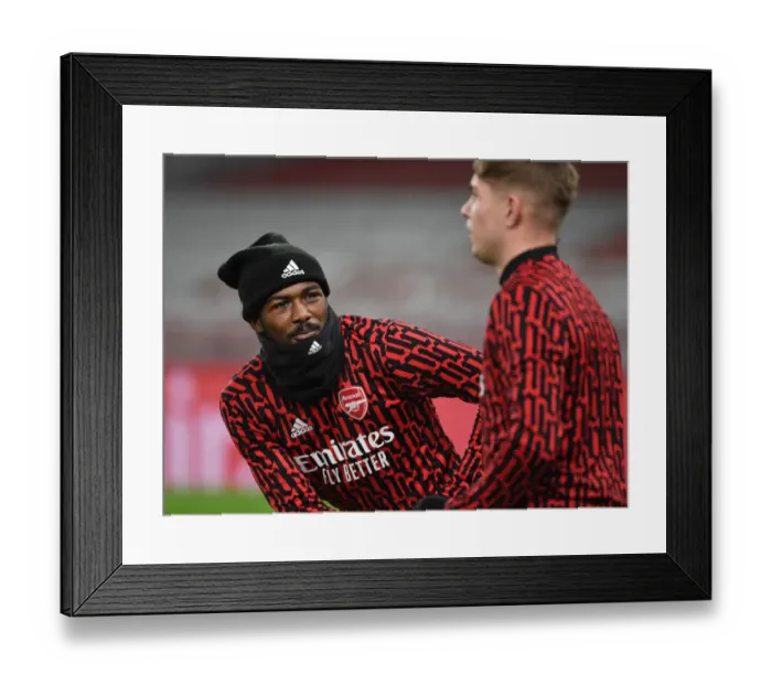 Framed Print : Arsenal's Ainsley Maitland-Niles Prepares for Crystal Palace Clash at Empty Emirates Stadium (Arsenal v Crystal Palace, Premier League 2021) Framed Print : Arsenal's Ainsley Maitland-Niles Prepares for Crystal Palace Clash at Empty Emirates Stadium (Arsenal v Crystal Palace, Premier League 2021)