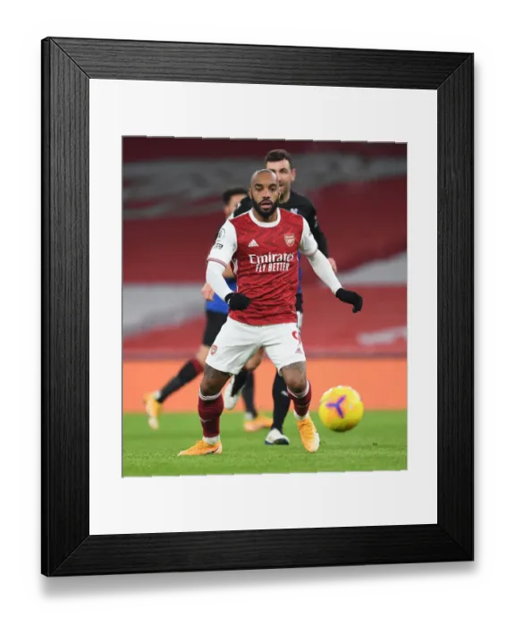 Framed Print : Arsenal's Alex Lacazette in Action against Crystal Palace at Emptied Emirates Stadium (Premier League 2020-21) Framed Print : Arsenal's Alex Lacazette in Action against Crystal Palace at Emptied Emirates Stadium (Premier League 2020-21)