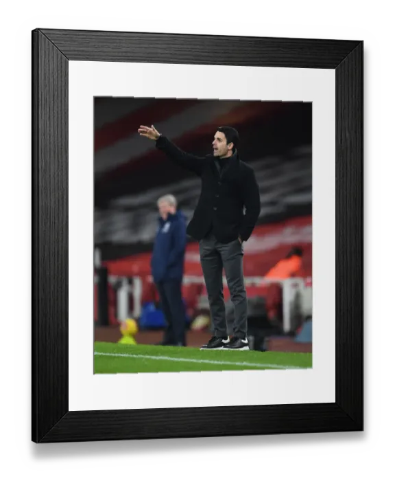 Framed Print : Arsenal's Mikel Arteta Leads Team Against Crystal Palace in Empty Emirates Stadium (Arsenal v Crystal Palace 2021) Framed Print : Arsenal's Mikel Arteta Leads Team Against Crystal Palace in Empty Emirates Stadium (Arsenal v Crystal Palace 2021)