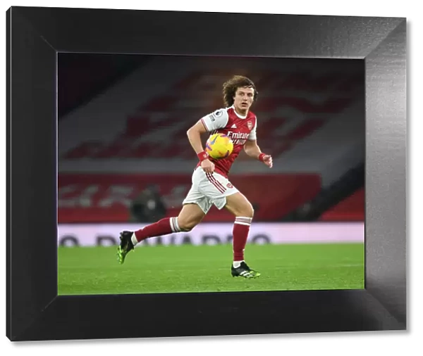 Arsenal's David Luiz in Action at Empty Emirates: Arsenal vs. Crystal Palace (2020-21)