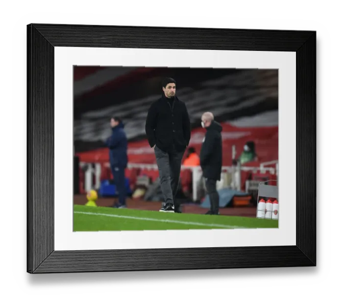 Framed Print : Arsenal's Mikel Arteta at Emirates Stadium: Premier League 2021 (Behind Closed Doors) - Arsenal vs Crystal Palace Framed Print : Arsenal's Mikel Arteta at Emirates Stadium: Premier League 2021 (Behind Closed Doors) - Arsenal vs Crystal Palace