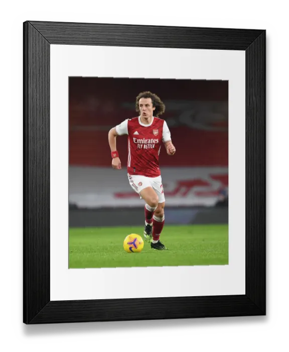 Framed Print : Arsenal's David Luiz in Action against Crystal Palace in Empty Emirates Stadium - Premier League 2021 Framed Print : Arsenal's David Luiz in Action against Crystal Palace in Empty Emirates Stadium - Premier League 2021